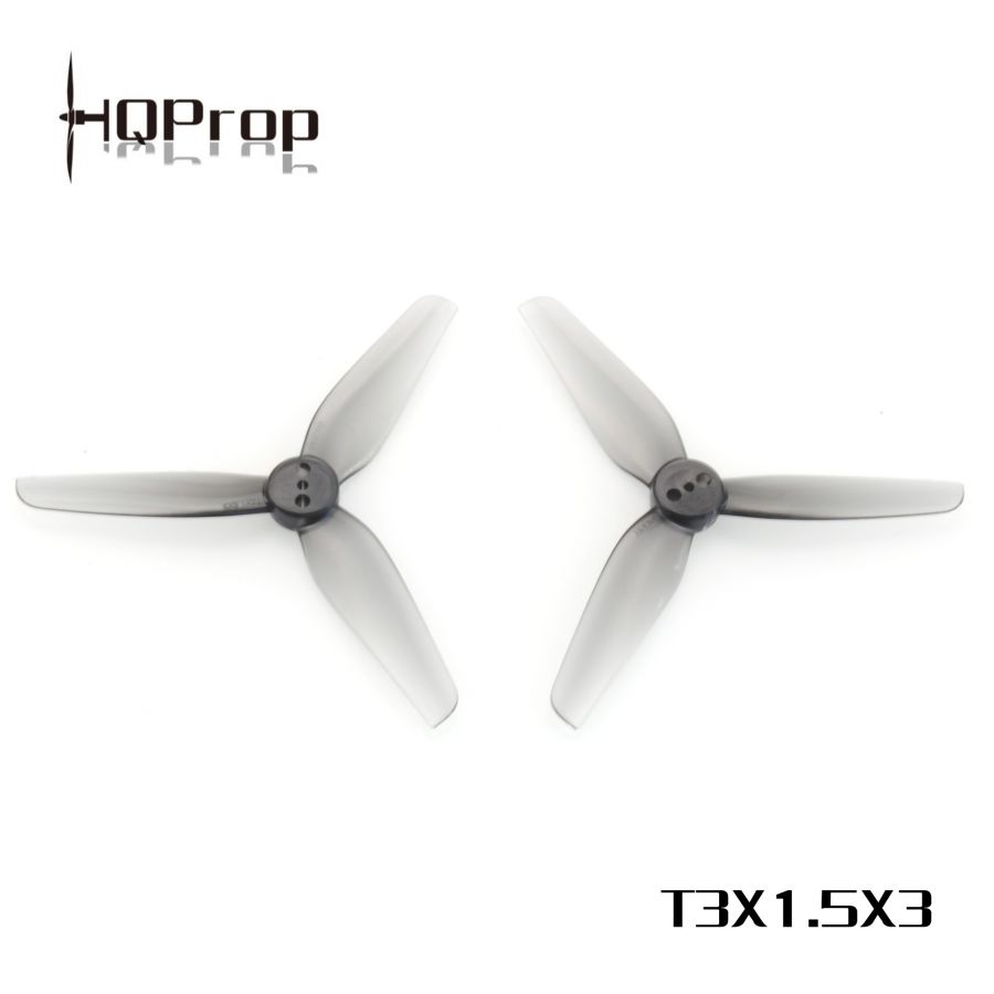 HQ Durable Prop T3X1.5X3 Grey (2CW+2CCW)-Poly Carbonate