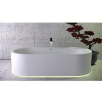 Овальная отдельностоящая ванна Knief Moon 0600-030-01 c LED подсветкой 190х90 схема 3