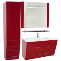 мебель для ванной комнаты Bellezza Берта 90 красная