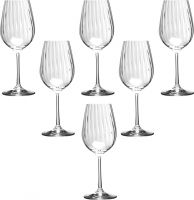 Набор бокалов для вина "Waterfall" из 6 шт. 350 мл, h=22.5 см
