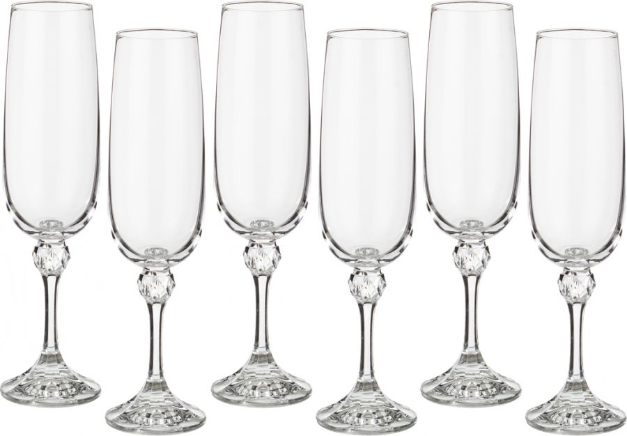 Набор бокалов для шампанского из 6 шт. "Джулия" 180 мл, h=21 см