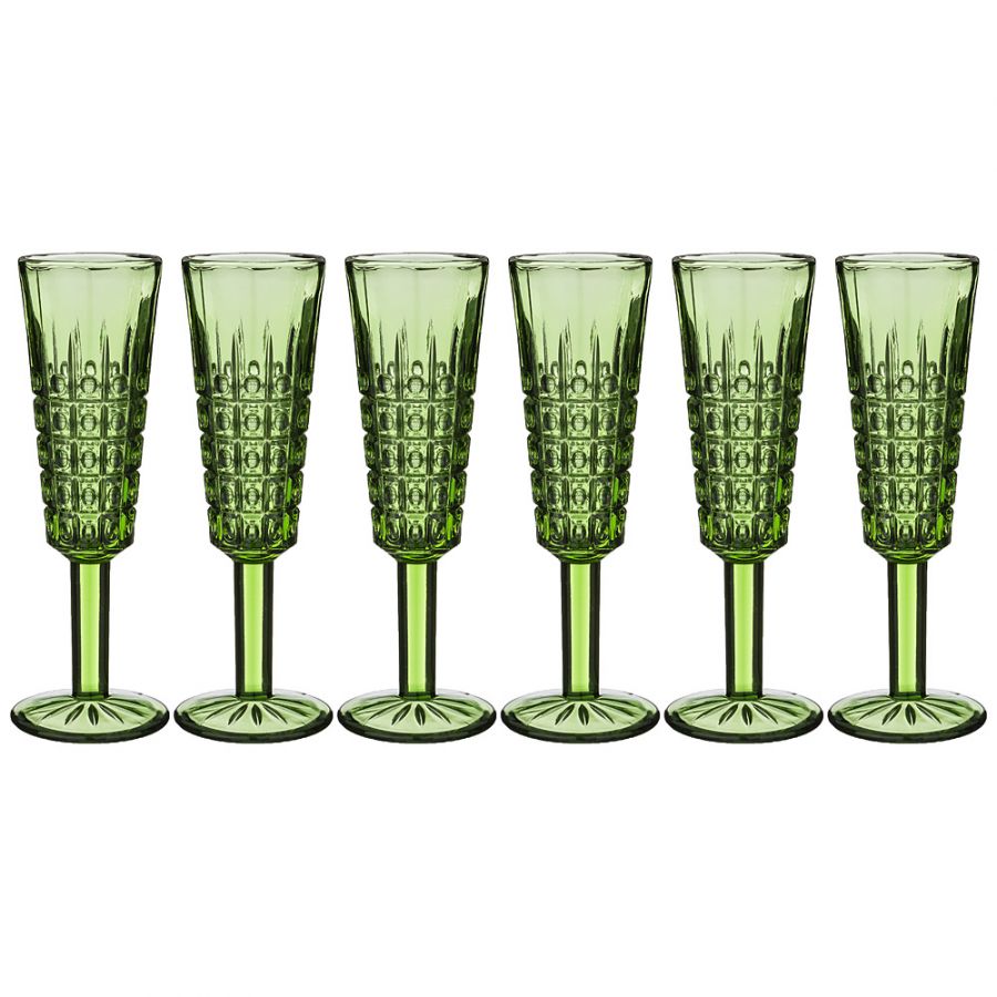 Набор бокалов для шампанского "Графика" 6 шт. "Muza Color" 150 мл., h=20 см.
