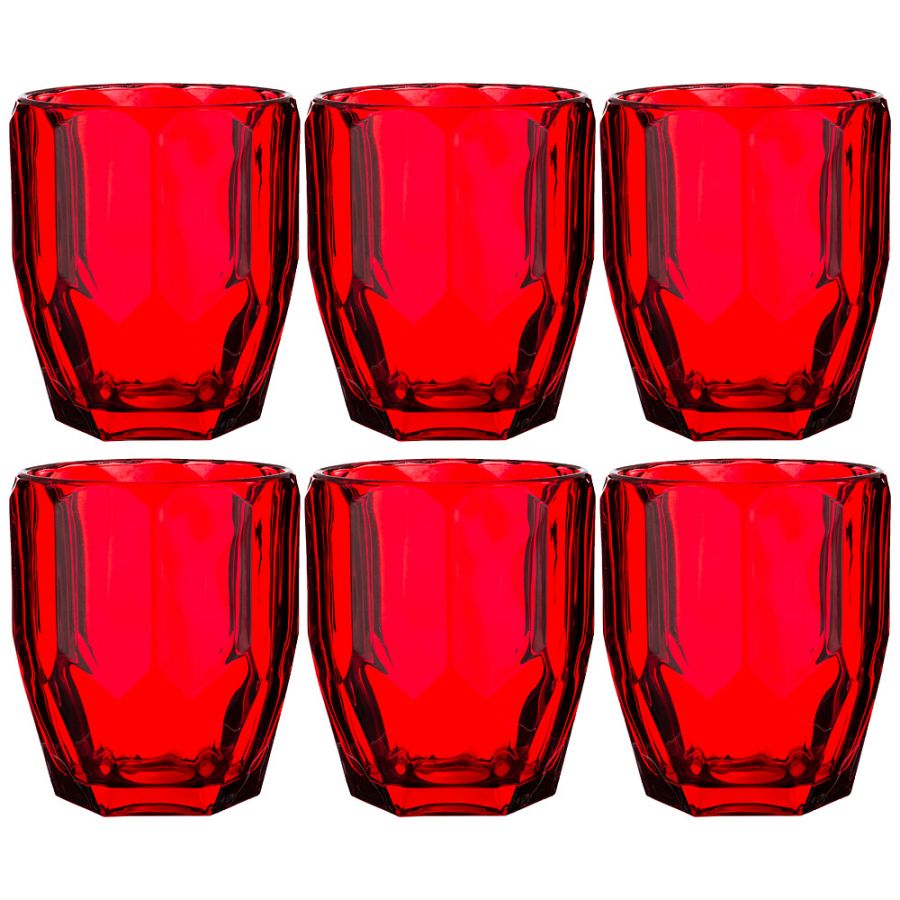 Набор стаканов "Рока" 6 шт. "Muza Color" 350 мл., h=10 см.