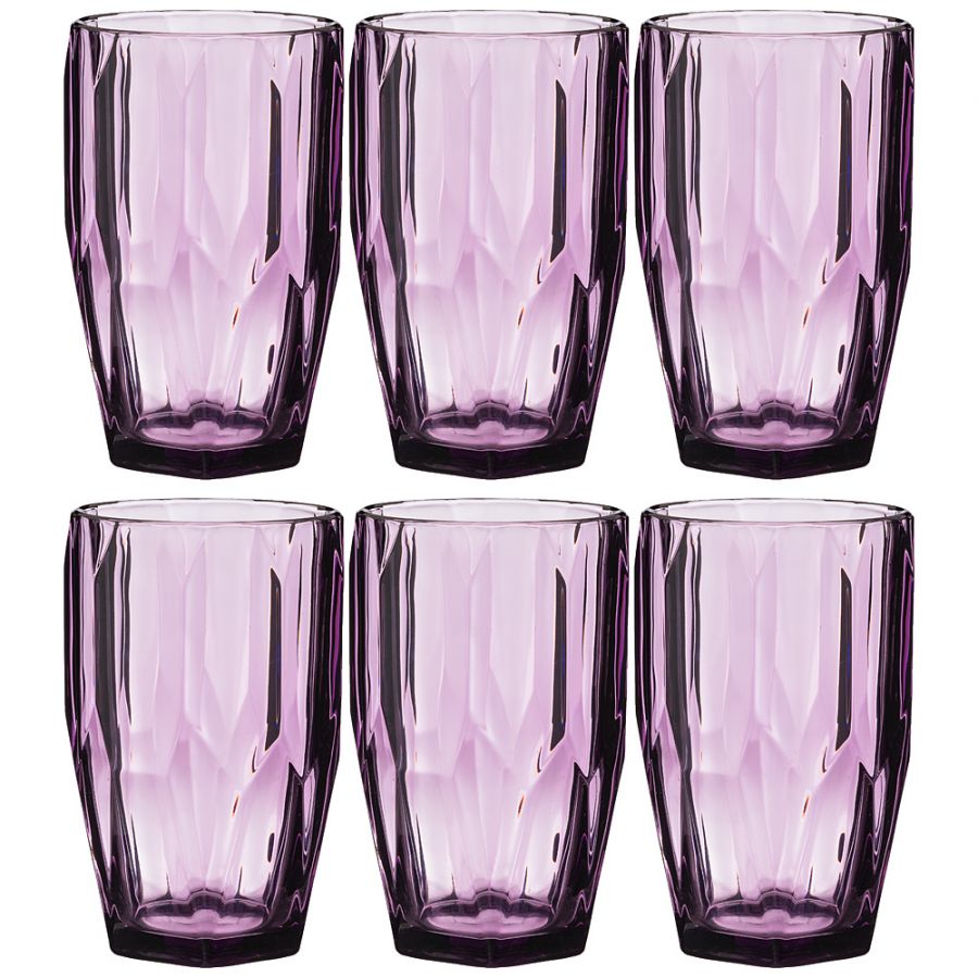 Набор стаканов "Рока" 6 шт. "Muza Color" 350 мл., h=13 см.