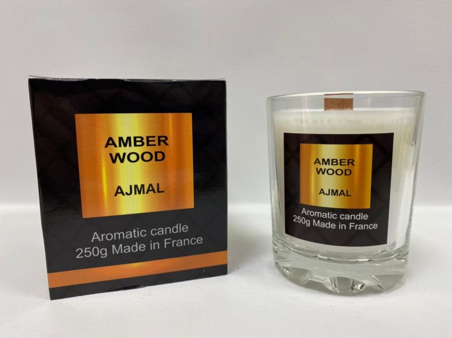 Парфюмерная свеча Amber Wood Ajmal 250 мл