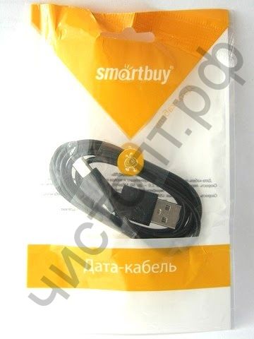 Кабель USB 2.0 Aм вилка(папа)--микро B(microUSB) вилка(папа) Smartbuy USB - micro USB, длина 1,2 м, черный (iK-12c black) дата-кабель