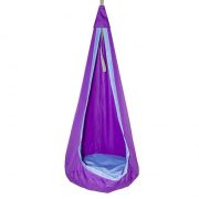 Подвесной детский гамак-кокон для дома и дачи фиолетовый