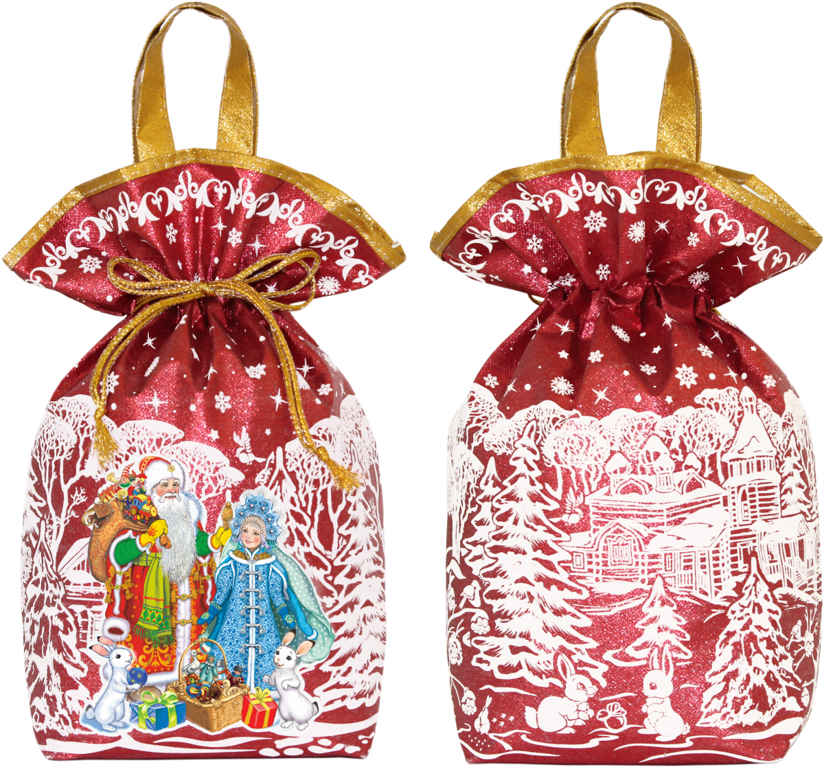 Дед Мороз и Снегурочка (красный) 2000 грамм