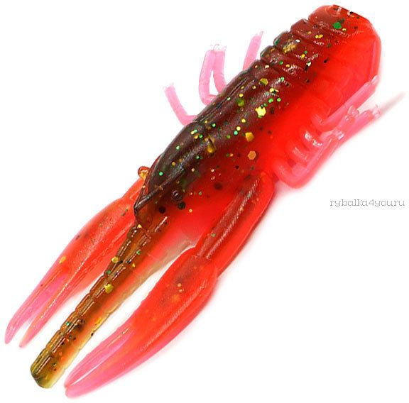 Силиконовая приманка Kosadaka Crayfish 6.3см Цвет: DGR (уп - 5шт)