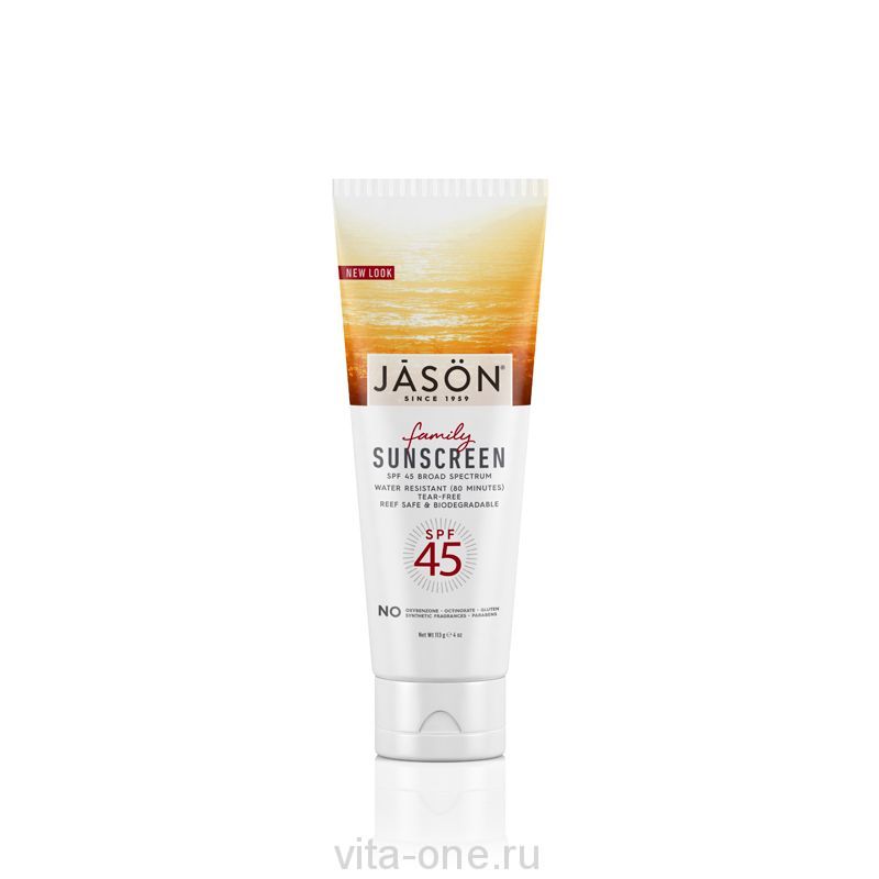 Солнцезащитный крем SPF 45 (Sunblock Family Natural SPF 45) Jason (Джейсон) 120 мл
