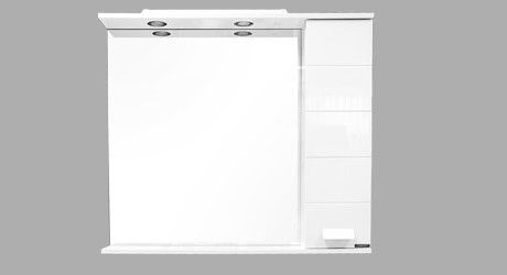 Зеркало-шкаф Comforty Модена М-90 белый матовый