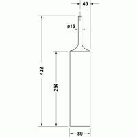 схема ершика Duravit Starck T 009945