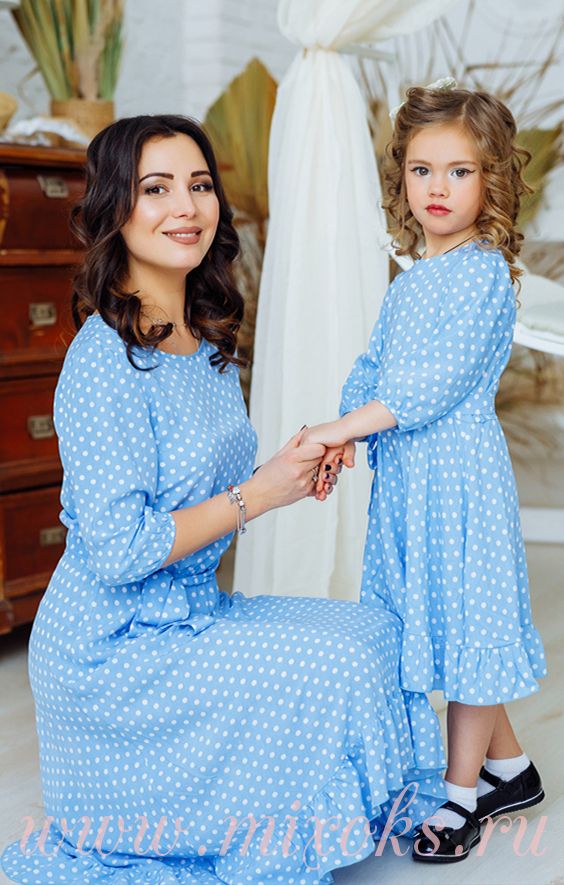 платья для мамы и дочки
