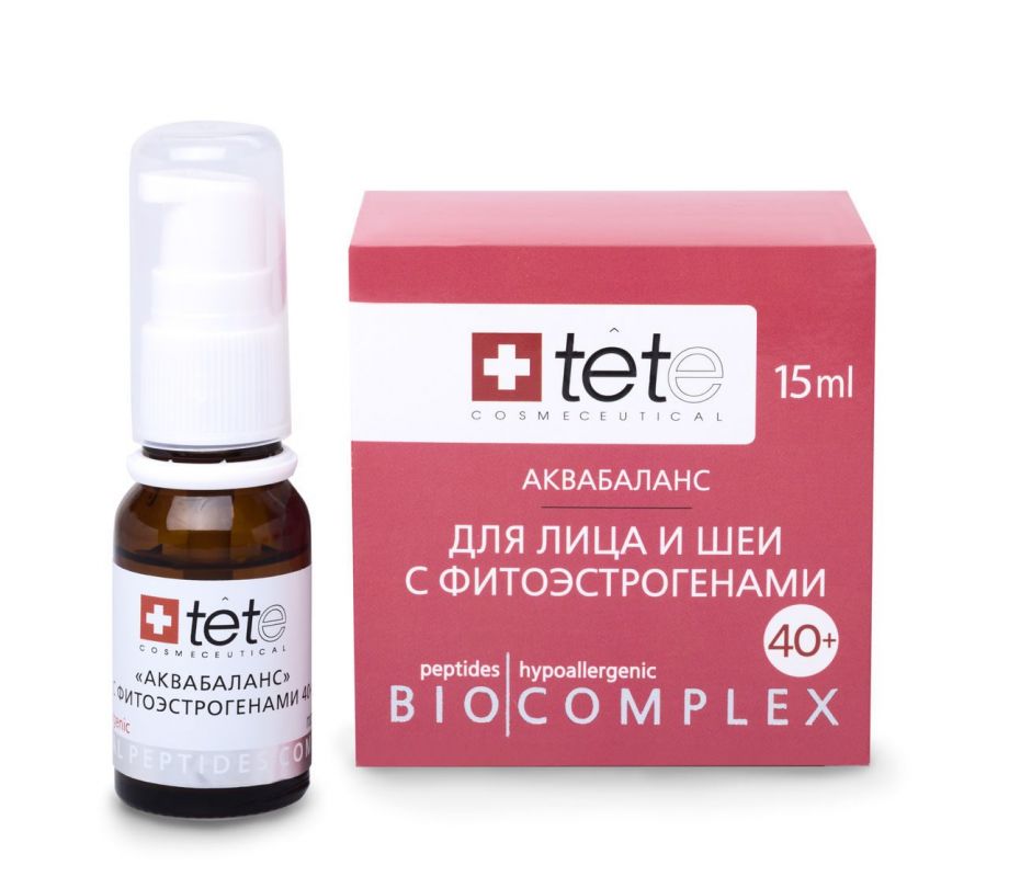 Биокомплекс гидробаланс для лица и шеи с фитоэстрогенами 40+ Tete cosmeceutical (Тете косметик) 15 мл