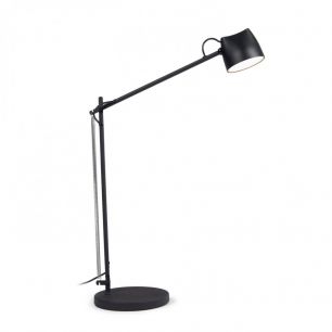 Eldina metal table lamp with black finish