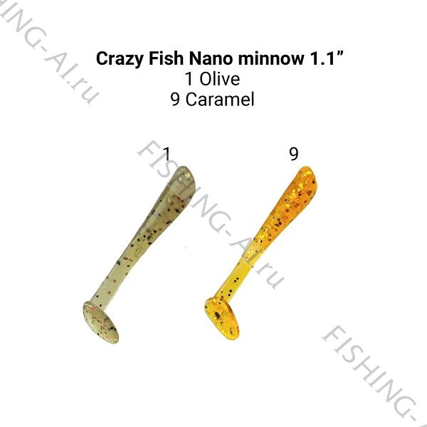 Crazy Fish Nano minnow 1.1 (цвет  1/9)