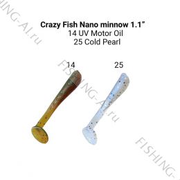 Crazy Fish Nano minnow 1.1 (цвет 14/25)