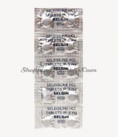Селегин (селегилин 5мг) Интас Фарма| Intas Pharma Selgin Tablets