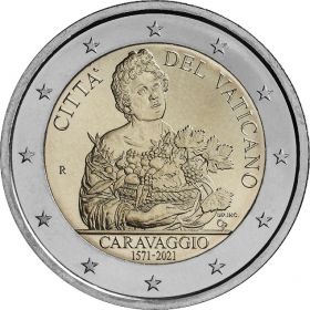 450 лет со дня рождения Караваджо 2 евро Ватикан 2021 на заказ