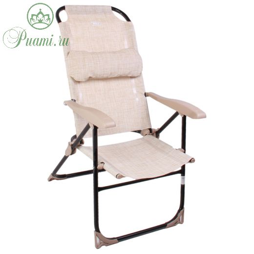 Кресло-шезлонг складное К2, 75 x 59 x 109 см, песочный