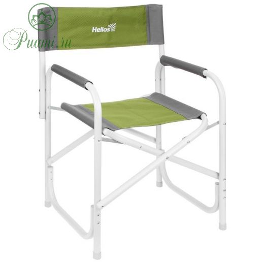 Кресло директорское серый/зеленый  Helios