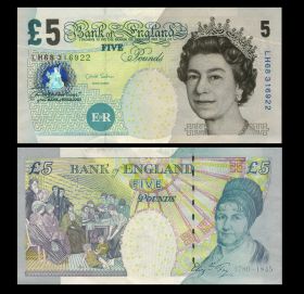 Великобритания - 5 фунтов 2002 год. Золотой юбилей правления Королевы Елизаветы II Msh
