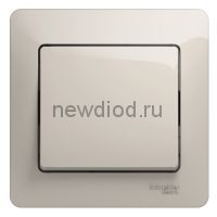 SE Glossa Молочный Выключатель 1-клавишный, сх.1, 10AX
