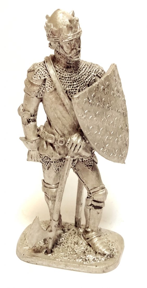 Фигурка Король Франции Иоанн II Добрый, 1356 год олово