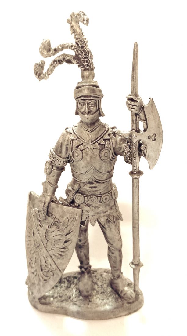 Фигурка Европейский рыцарь, 15 век олово