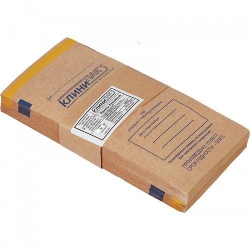 115 *250 Пакет Бумажный самозапечатывающийся для сухожаровой, паровой, воздушной и газовой стерилизации
