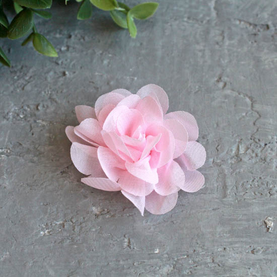 Цветок тканевый воздушный 4,5 см., розовый
