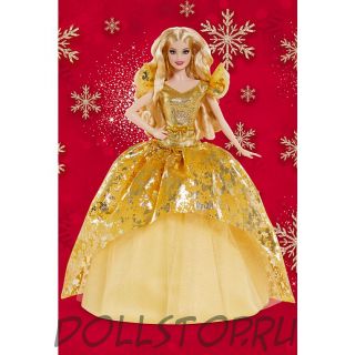 Коллекционная кукла Барби Новогодние праздники 2020 - 2020 Holiday Barbie Doll, Blonde Long Hair