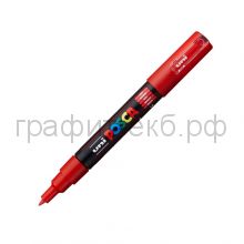 Маркер декоративный UNI POSKA 0,7мм красный PC-1M