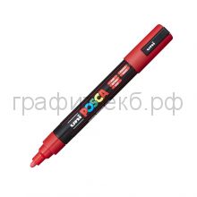 Маркер декоративный UNI POSKA 1,8-2,5мм красный цвет15 PC-5M