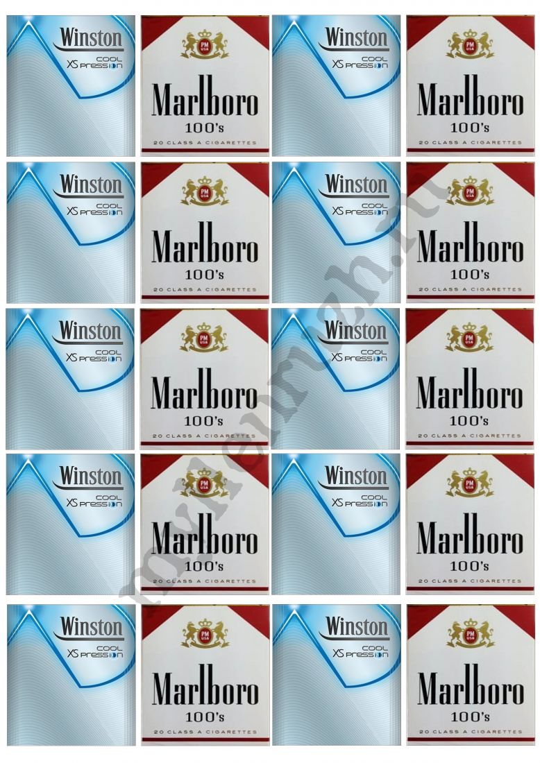 Этикетки на сигареты