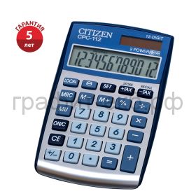 Калькулятор Citizen CPC-1112BLWB синий 12р.