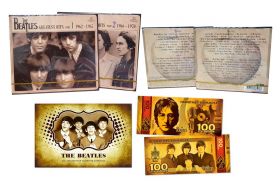 КОМПЛЕКТ 4CD THE BEATLES - 1 & 2 GREATEST HITS + банкнота