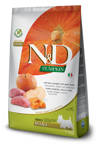 N&D Pumpkin Boar & Apple Adult Mini б/з (НД Кабан с Яблоком и Тыква для собак мелких пород)