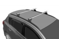 Багажник на крышу Geely Tugella, Lux, аэродинамические дуги на интегрированные рейлинги