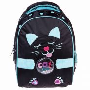 Рюкзак школьный для девочки 1-4 класса Hatber Primary School Кошка с ушками 37х26х17 см