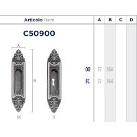 Ручка Enrico Cassina C50900 для раздвижных дверей схема