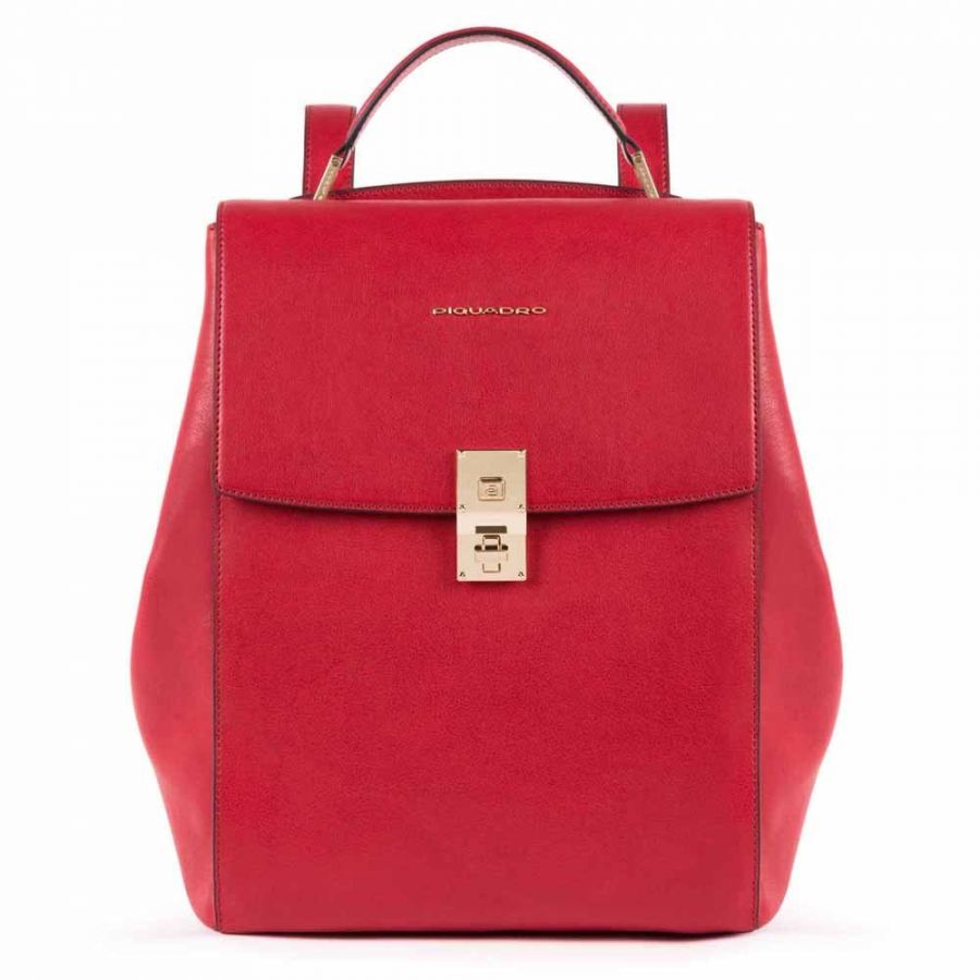 Рюкзак женский кожаный Piquadro CA5278DF/R красный