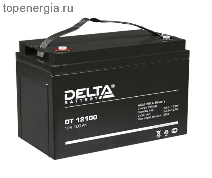 Аккумулятор герметичный VRLA свинцово-кислотный DELTA DT 12100