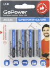 GoPower LR6 AA BL4 Alkaline 1.5V (48)