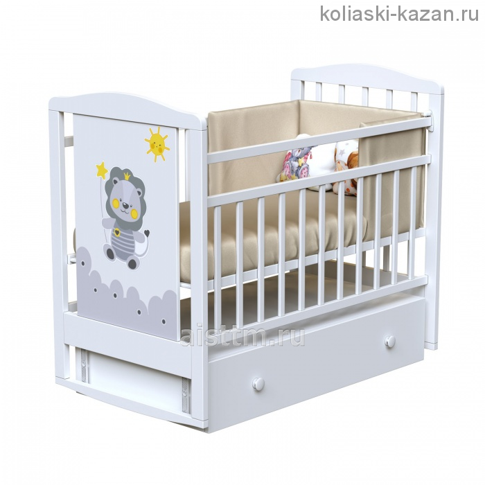 Кровать детская HAPPY LION (маятник-ящик)