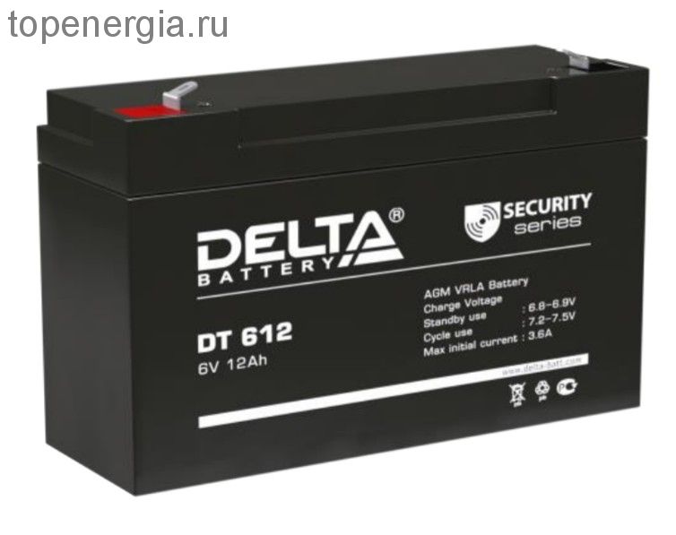 Аккумулятор герметичный VRLA свинцово-кислотный DELTA DT 612