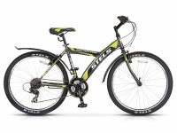 Велосипед Stels Navigator-410 V 24" 21-SP V010 12" Чёрный/жёлтый (LU091557 LU082936)