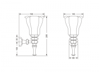 Светильник для ванной Jorger FLORALE CRYSTAL 600.00.061 схема 2