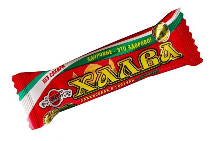 Халва Голицын арахисовая в шоколаде на фруктозе 68г