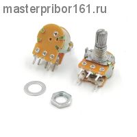 Потенциометр WH148 с выключателем, 5PIN, 15мм , 50,0 кОм